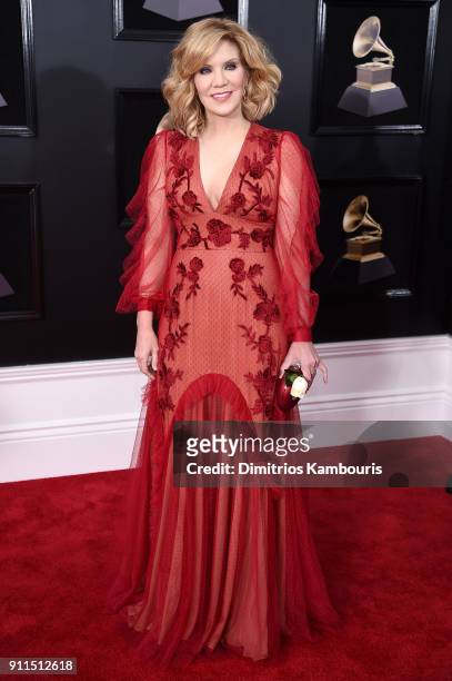 Recording Artist Alison Krauss attends the 60th Annual GRAMMY Awards at Madison Square Garden on January 28, 2018 in New York City.