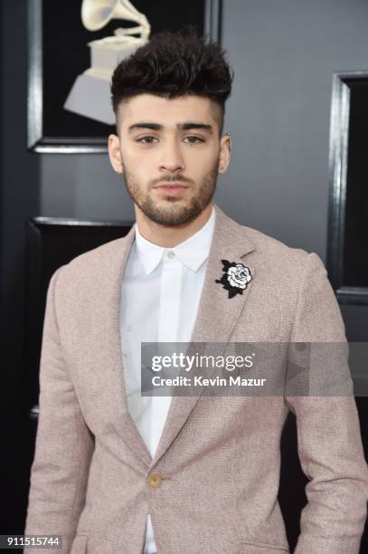 Recording artist Zayn Malik attends the 60th Annual GRAMMY Awards at Madison Square Garden on January 28, 2018 in New York City.