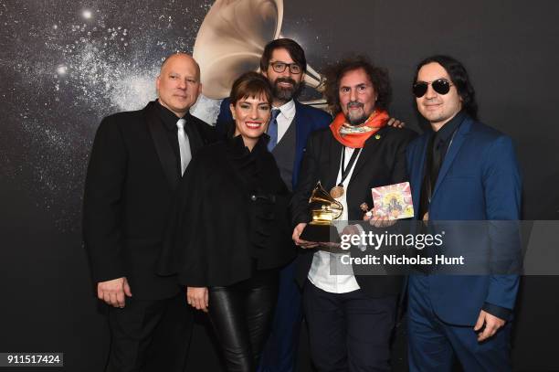 Chair of the Board for The Recording Academy John Poppo and art directors Juliana Jaramillo, Carlos Dussan, Claudio Roncoli and Juan Martinez,...