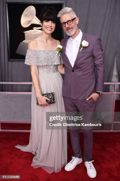 Kristin Fisher and recording artist Matt Maher attend the 60th Annual GRAMMY Awards at Madison Square Garden on January 28, 2018 in New York City.