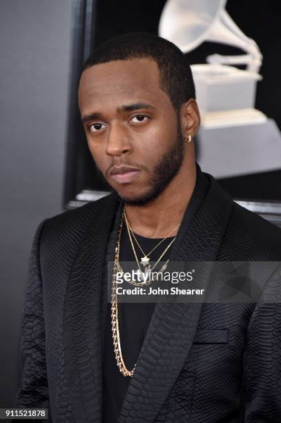 Recording artist 6lack attends the 60th Annual GRAMMY Awards at Madison Square Garden on January 28, 2018 in New York City.
