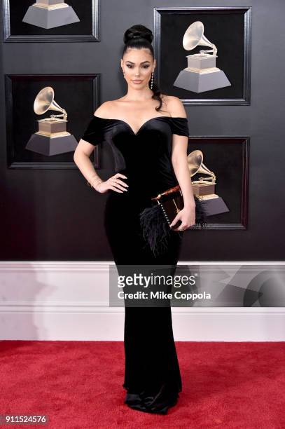 Actor Anabelle Acosta attends the 60th Annual GRAMMY Awards at Madison Square Garden on January 28, 2018 in New York City.