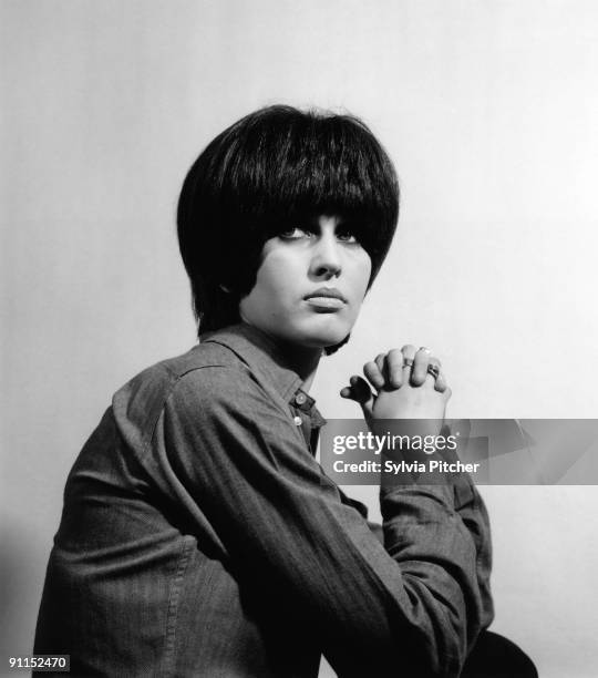 Julie Driscoll, posed studio portrait, 1966.