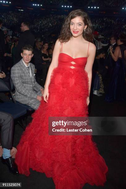 Recording artist Lorde attends the 60th Annual GRAMMY Awards at Madison Square Garden on January 28, 2018 in New York City.