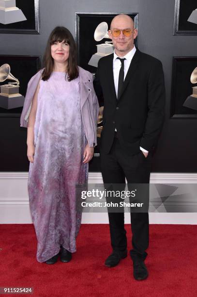 Recording artist Scott Devendorf and guest attends the 60th Annual GRAMMY Awards at Madison Square Garden on January 28, 2018 in New York City.