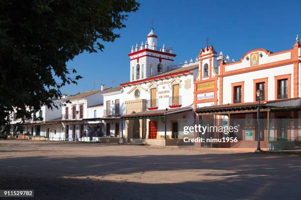 el rocio traditional building. - vacanze stock pictures, royalty-free photos & images