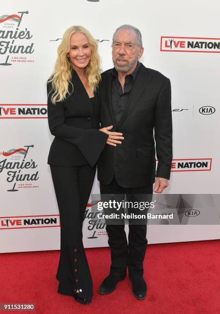 Eloise DeJoria and Paul Mitchell at Steven Tyler and Live Nation presents Inaugural Janie's Fund Gala & GRAMMY Viewing Party at Red Studios on...