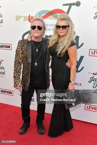 Joey Kramer and Linda Kramer at Steven Tyler and Live Nation presents Inaugural Janie's Fund Gala & GRAMMY Viewing Party at Red Studios on January...