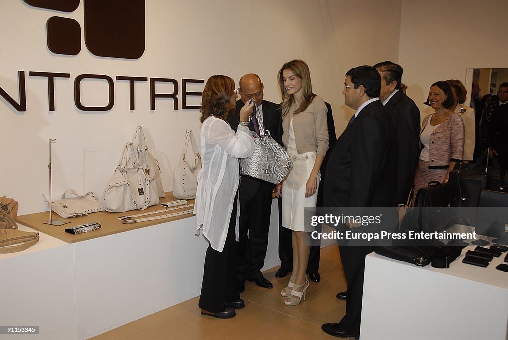 Princess Letizia Opens The International Shoes Fair