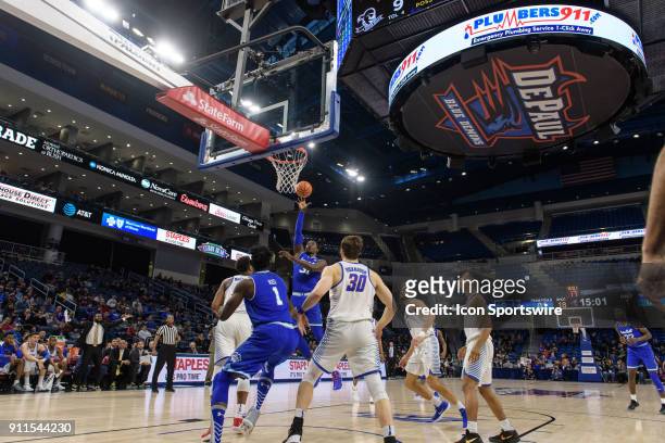 Seton Hall Pirates center Angel Delgado shoots the ball in the 1st half during a college basketball game between the Seton Hall Pirates and the...