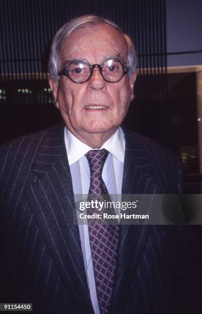 Author Dominick Dunne at a benefit at Ferragamo on New York's 5th Avenue, 2004.