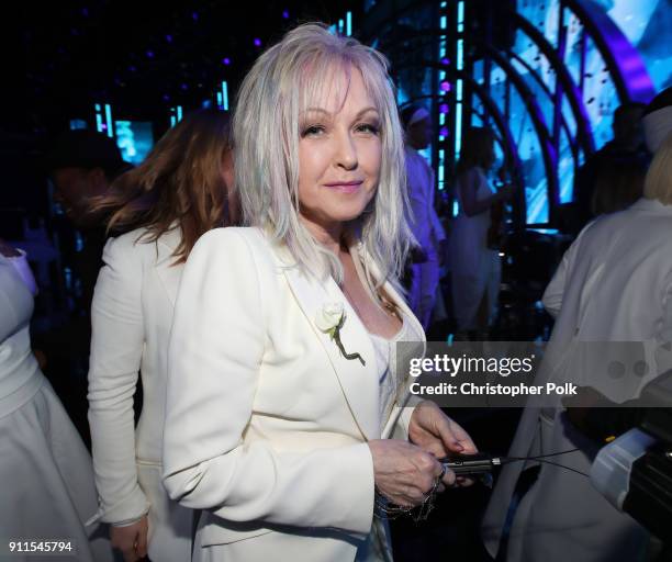 Recording artist Cyndi Lauper attends the 60th Annual GRAMMY Awards at Madison Square Garden on January 28, 2018 in New York City.