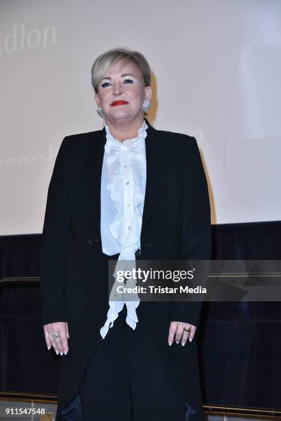 Angelika Milster during the 60 anniversary of Ernst Lubitsch Award on January 28, 2018 in Berlin, Germany.