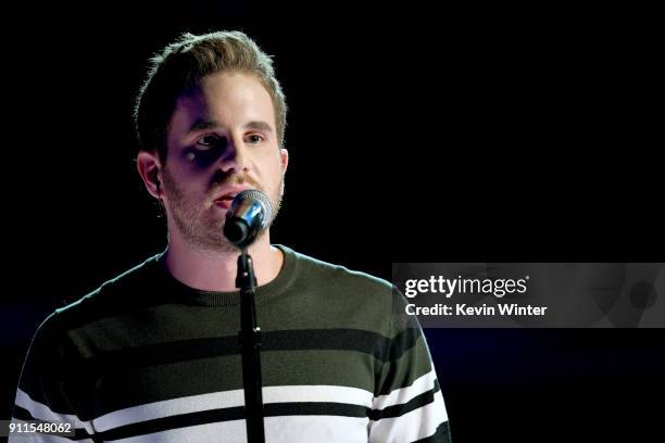 Actor Ben Platt performs onstage during the 60th Annual GRAMMY Awards at Madison Square Garden on January 28, 2018 in New York City.