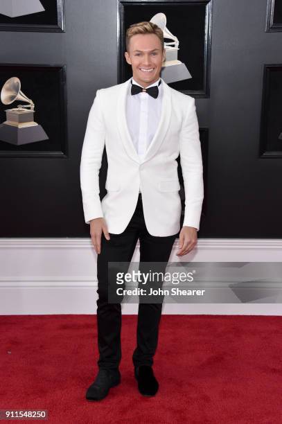 Entertainment reporter Dean McCarthy attends the 60th Annual GRAMMY Awards at Madison Square Garden on January 28, 2018 in New York City.