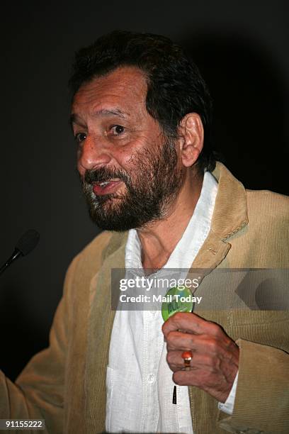 Director Shekhar Kapur at PVR Select Citywalk, Saket for the global premier of the critically acclaimed docudrama on climate change 'The Age of...
