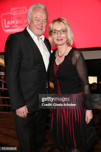 Wolfgang Kubicki and wife Annette Kubicki during the Lambertz Monday Night pre dinner at Hotel Marriott on January 28, 2018 in Cologne, Germany.