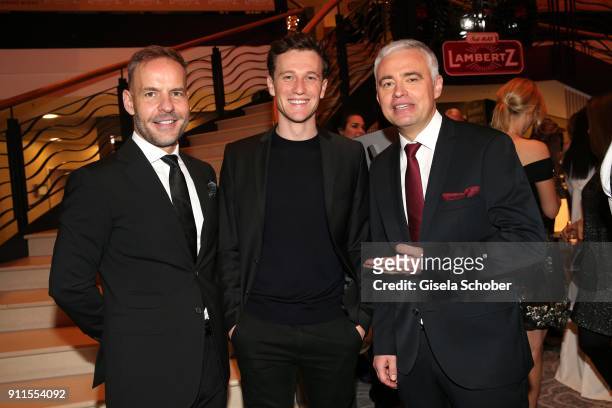Markus Hennig, Artjom Gilz, Andreas von Thien during the Lambertz Monday Night pre dinner at Hotel Marriott on January 28, 2018 in Cologne, Germany.