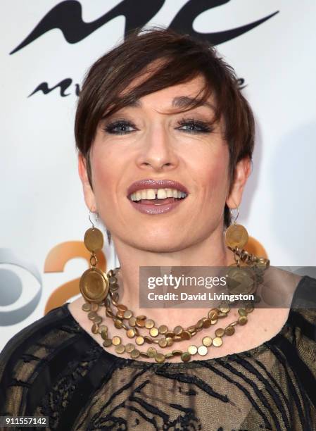 Actress Naomi Grossman attends a GRAMMY viewing party and reception hosted by Celebrity Page, KCAL-TV and KCBS-TV at La Piazza on January 28, 2018 in...