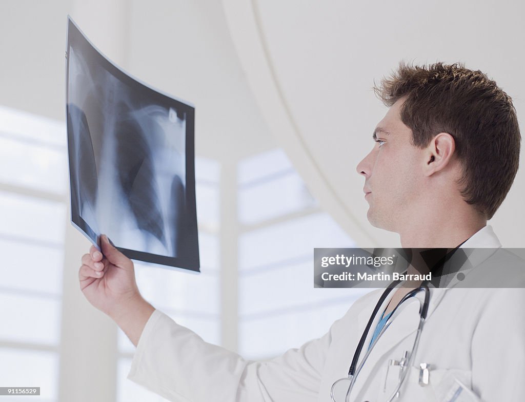 Doctor reviewing x-ray