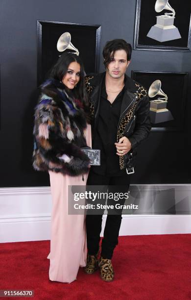 Stephanie Nicole Clark and actor Cody Longo attend the 60th Annual GRAMMY Awards at Madison Square Garden on January 28, 2018 in New York City.