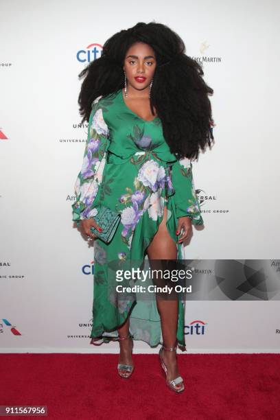 Model TK Quann attends the Universal Music Group's 2018 After Party to celebrate the Grammy Awards presented by American Airlines and Citi at Spring...