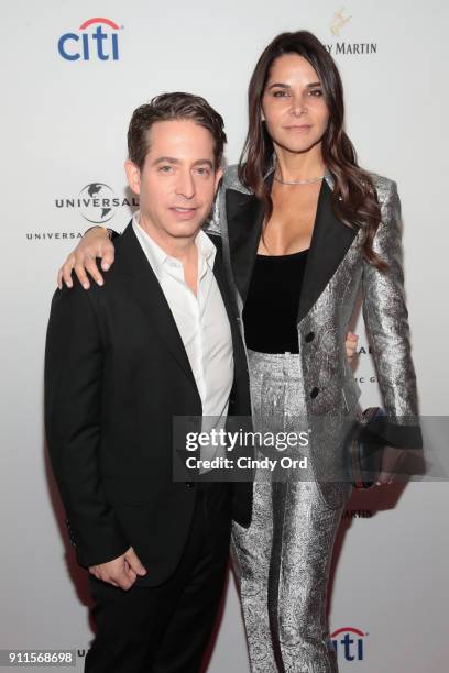 President of Republic Records Charlie Walk and Lauran Walk attend the Universal Music Group's 2018 After Party to celebrate the Grammy Awards...