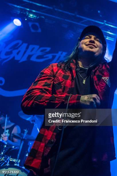 Craig Mabbitt of Escape The Fate performs on stage at Alcatraz on January 28, 2018 in Milan, Italy.