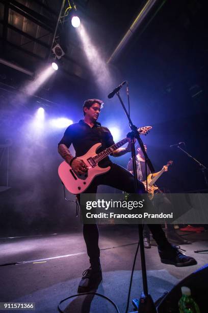 Bell of Escape The Fate performs on stage at Alcatraz on January 28, 2018 in Milan, Italy.