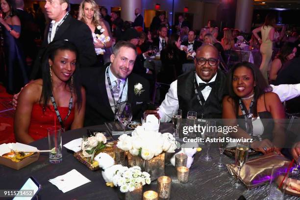 Guests attend the 60th Annual GRAMMY Awards Celebration at Marriott Marquis Hotel on January 28, 2018 in New York City.