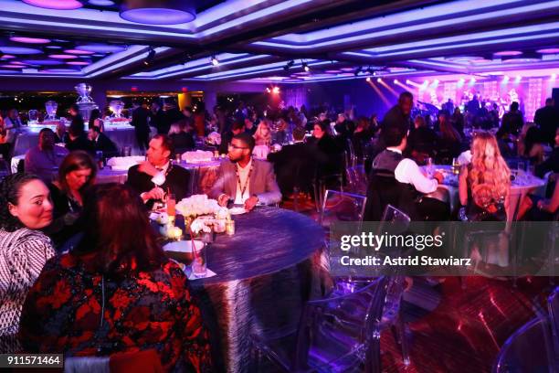 Guests attend the 60th Annual GRAMMY Awards Celebration at Marriott Marquis Hotel on January 28, 2018 in New York City.