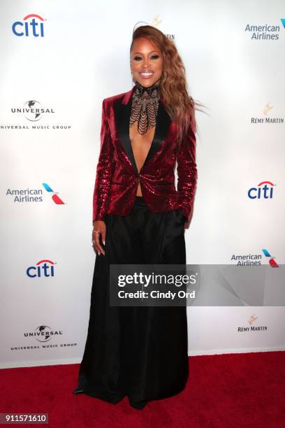 Recording artist Eve attends the Universal Music Group's 2018 After Party to celebrate the Grammy Awards presented by American Airlines and Citi at...