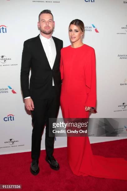Recording Artists Ben Fielding and Brooke Ligertwood attend the Universal Music Group's 2018 After Party to celebrate the Grammy Awards presented by...