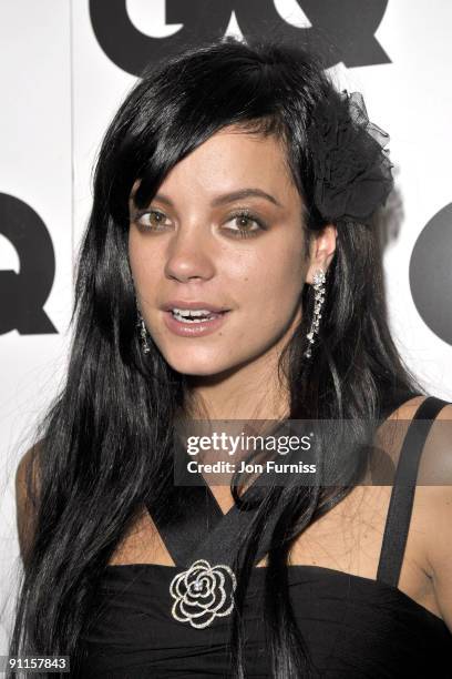 Lily Allen attends the 2009 GQ Men Of The Year Awards at The Royal Opera House on September 8, 2009 in London, England.