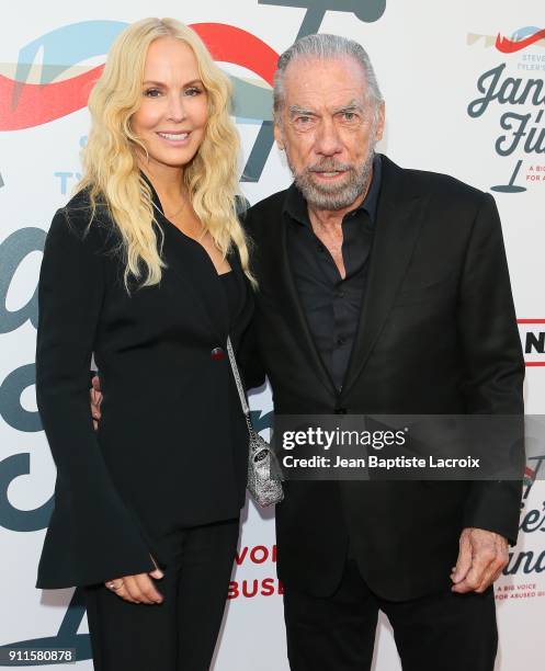 Eloise DeJoria and Paul Mitchell at Steven Tyler and Live Nation presents Inaugural Janie's Fund Gala & GRAMMY Viewing Party at Red Studios on...