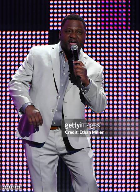 Actor/comedian Aries Spears co-hosts the 2018 Adult Video News Awards at The Joint inside the Hard Rock Hotel & Casino on January 27, 2018 in Las...