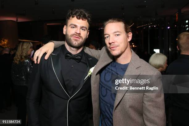 Alex Pall of the Chainsmokers and Diplo attend the Sony Music Entertainment 2018 Post-Grammy Reception on January 28, 2018 in New York City.