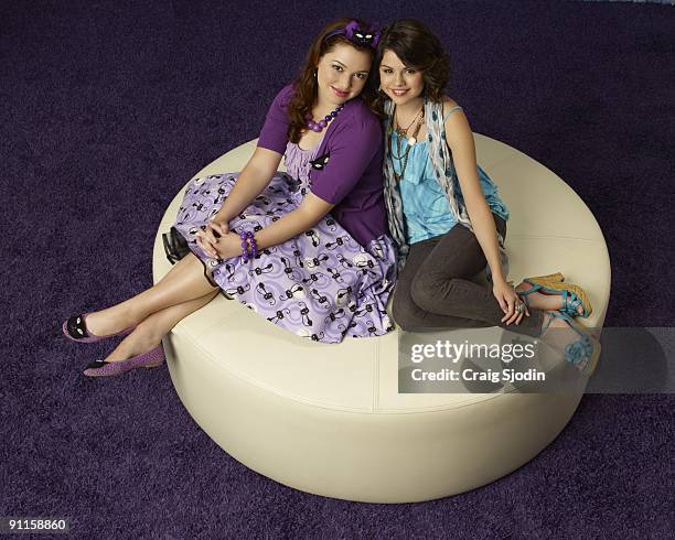 Disney Channel's "Wizards of Waverly Place" stars Jennifer Stone as Harper and Selena Gomez as Alex Russo.