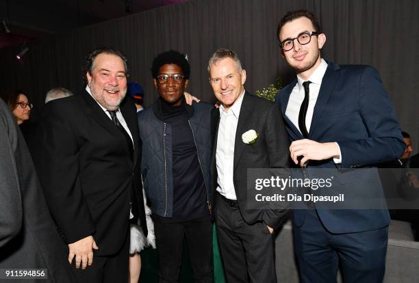 Co-President, RCA Records, Joe Riccitelli; Recording Artist, Labrinth; Chairman/CEO, RCA Records, Peter Edge; Maverick, Michael Weiss attend the Sony...