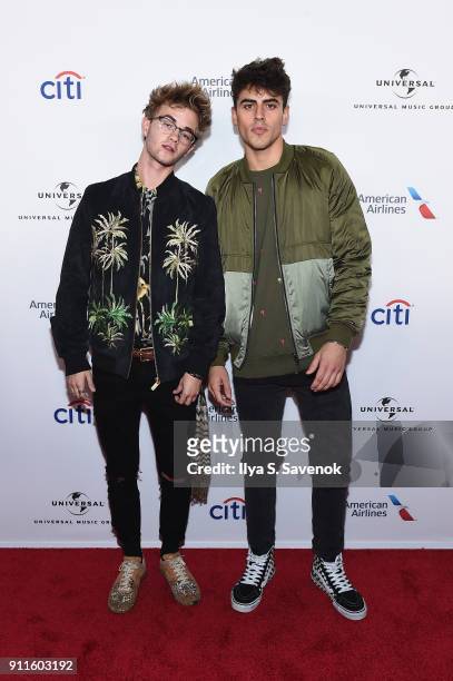 Jack Gilinsky and Jack Johnson of Jack & Jack attend the Universal Music Group's 2018 After Party to celebrate the Grammy Awards presented by...