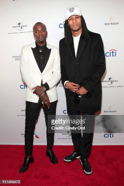 Recording artist Young Paris and Laurent Bourgeois attend the Universal Music Group's 2018 After Party to celebrate the Grammy Awards presented by...