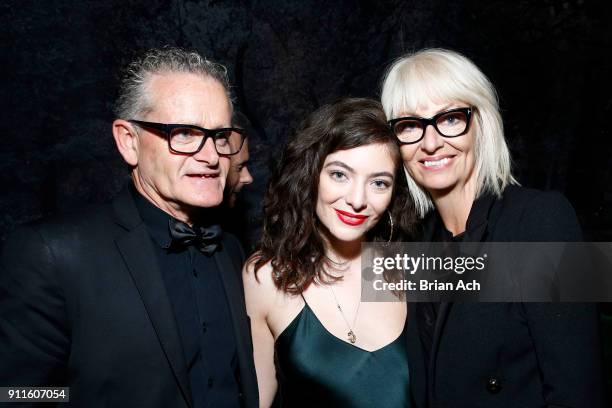 Vic O'Connor, Lorde, and Sonja Yelich attend the Universal Music Group's 2018 After Party to celebrate the Grammy Awards presented by American...