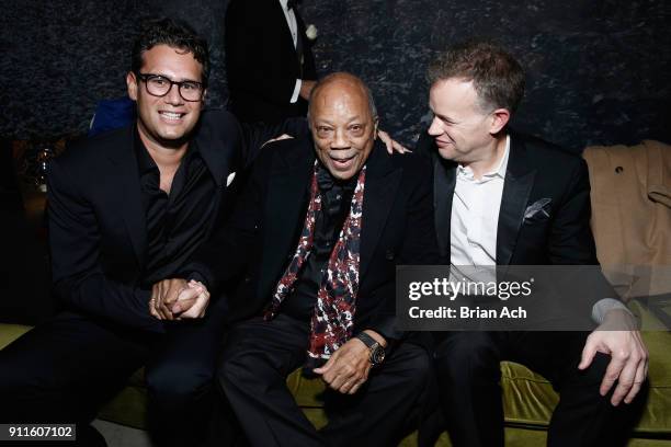 Quincy Jones and guests attend the Universal Music Group's 2018 After Party To Celebrate the Grammy Awards presented by American Airlines and Citi at...