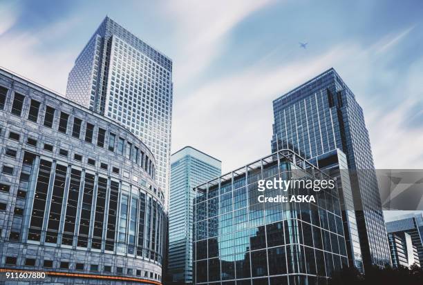 business towers - london buildings stock pictures, royalty-free photos & images