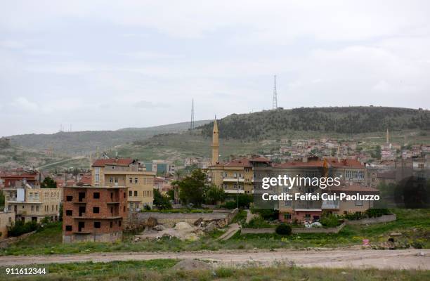 townscape of acıgöl, nevşehir province, turkey - nevşehir province 個照片及圖片檔