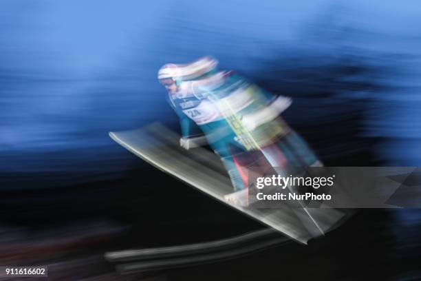 Ski jumper Gregor Deschwanden during FIS Ski Jumping World Cup in Zakopane, Poland on 28 January, 2018.