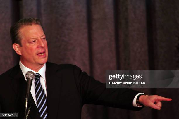 Former Vice President Al Gore attends the 2009 New Jersey Democratic State Conference at the Trump Plaza Hotel & Casino on September 25, 2009 in...