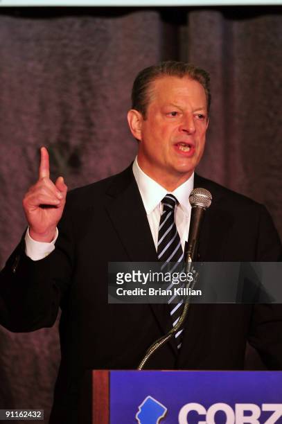 Former Vice President Al Gore attends the 2009 New Jersey Democratic State Conference at the Trump Plaza Hotel & Casino on September 25, 2009 in...