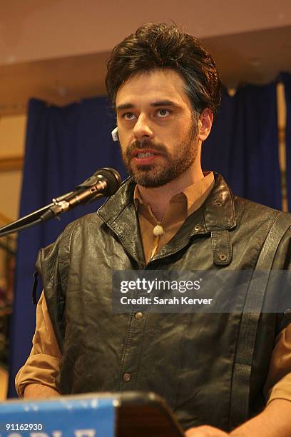 Actor Jemaine Clement attends "Gentlemen Broncos" Opening Night Premiere - Q & A at Book People on September 25, 2009 in Austin, Texas.