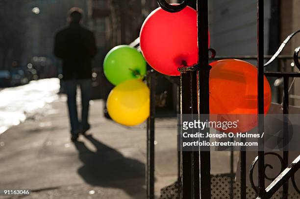 downing street balloons - joseph o. holmes stock pictures, royalty-free photos & images